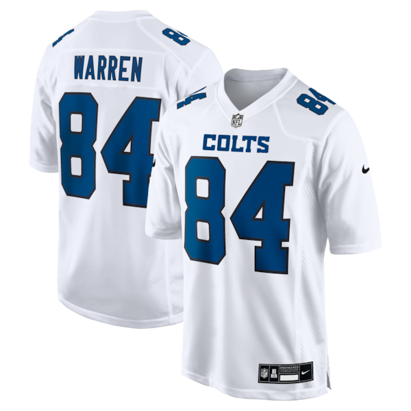 Tyler Warren Indianapolis Colts Nike Fashion Game Jersey - Tundra White/Black - Image 2