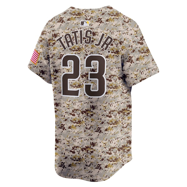 Fernando Tatis Jr. San Diego Padres Nike 2nd Alternate Limited Player Jersey?ยจC Tan - Image 3