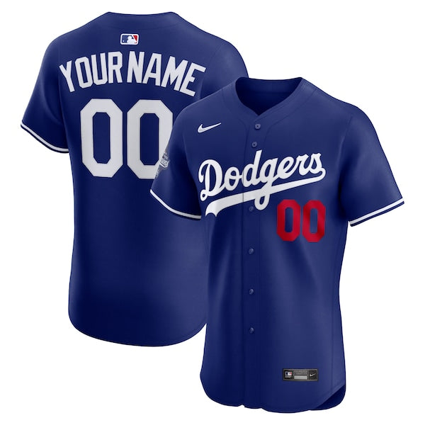Los Angeles Dodgers Nike 2025 World Series Champions Alternate? Elite Custom Jersey - Royal/Cream - Image 3