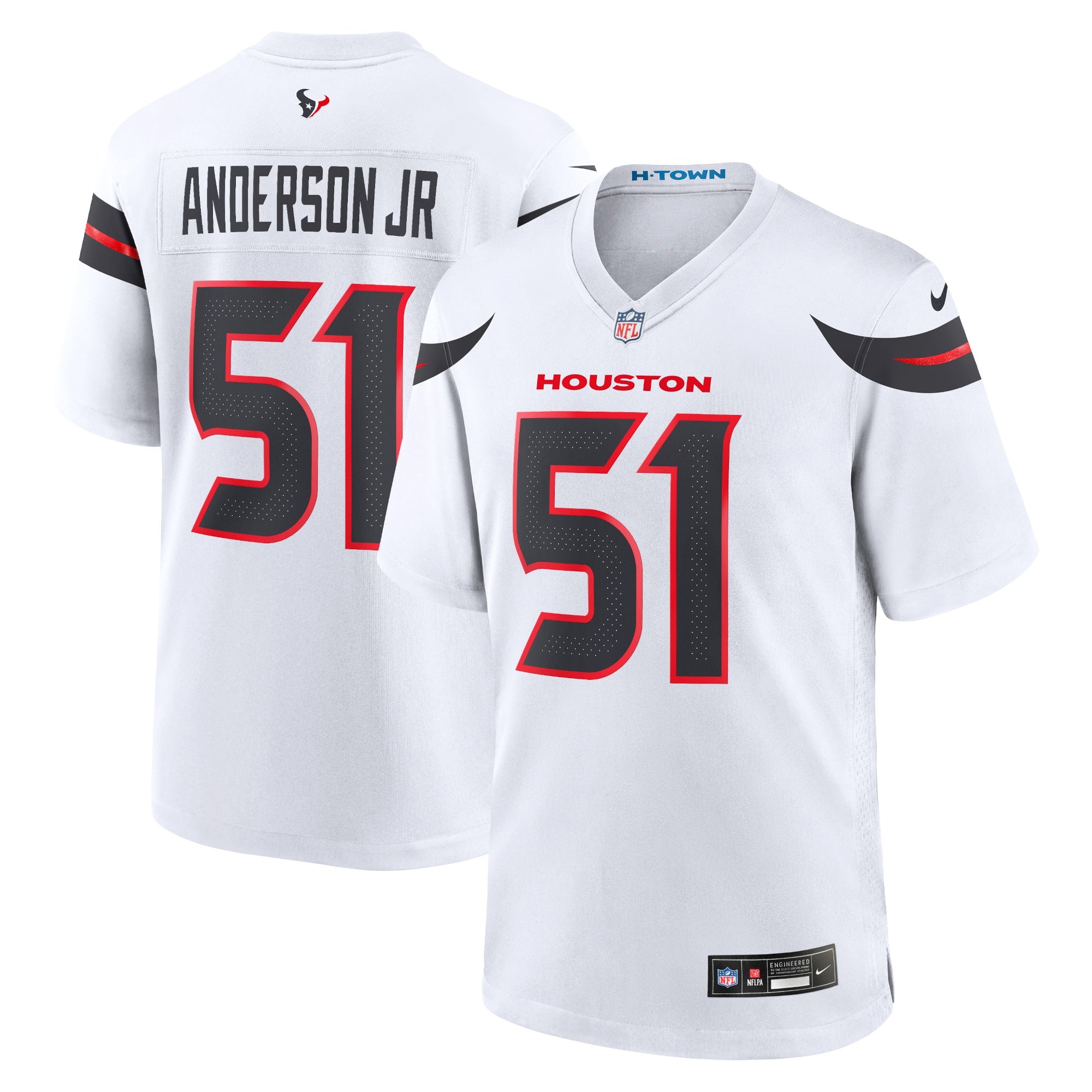 Will Anderson Jr. Houston Texans Nike 2nd Alternate Game Jersey - Navy/Red/White - Image 8