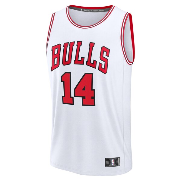 Matas Buzelis Chicago Bulls Fast Break Replica Player Jersey - Association Edition - White - Image 2