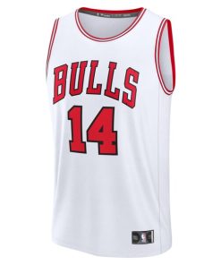 Alternative view of Matas Buzelis Chicago Bulls  Youth Fast Break Replica Player Jersey - Association - White Edition