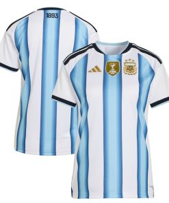 Argentina National Team adidas Women's FIFA x World Cup 2022 Winners Home Replica Jersey - White