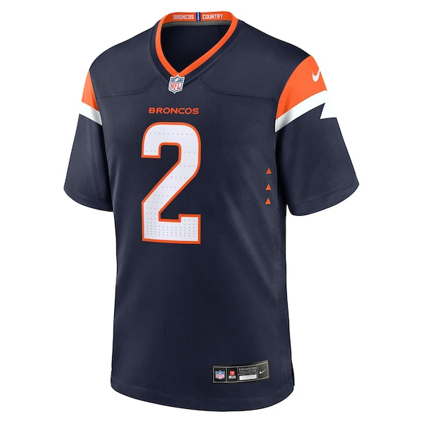 Patrick Surtain II Denver Broncos Nike Alternate Game Jersey - Navy/Orange/White - Image 3