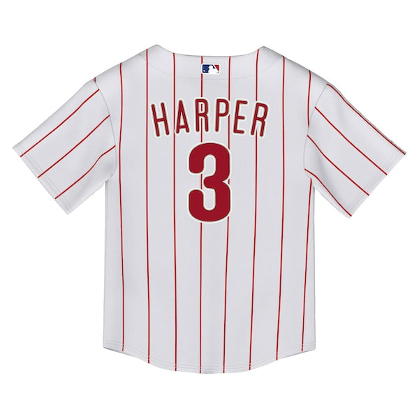 Bryce Harper Philadelphia Phillies Nike Toddler Replica 2.0 Player Jersey - White - Image 3