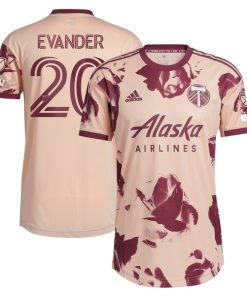 Evander Portland Timbers adidas 2024 Heritage Rose Kit Authentic Player Jersey - Pink