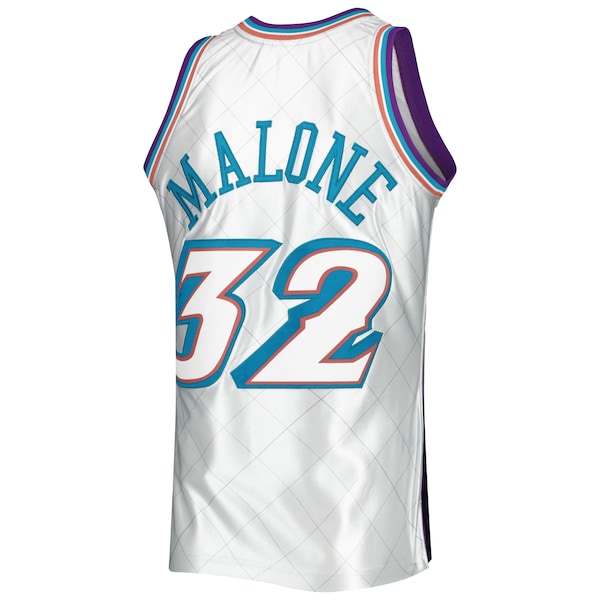 Karl Malone Utah Jazz 1996/97 Hardwood Classics 75th Anniversary Swingman Jersey - Platinum - Image 3