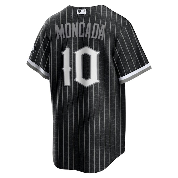 Yoan Moncada Chicago White Sox Nike City Connect Replica Player Jersey - Black - Image 3