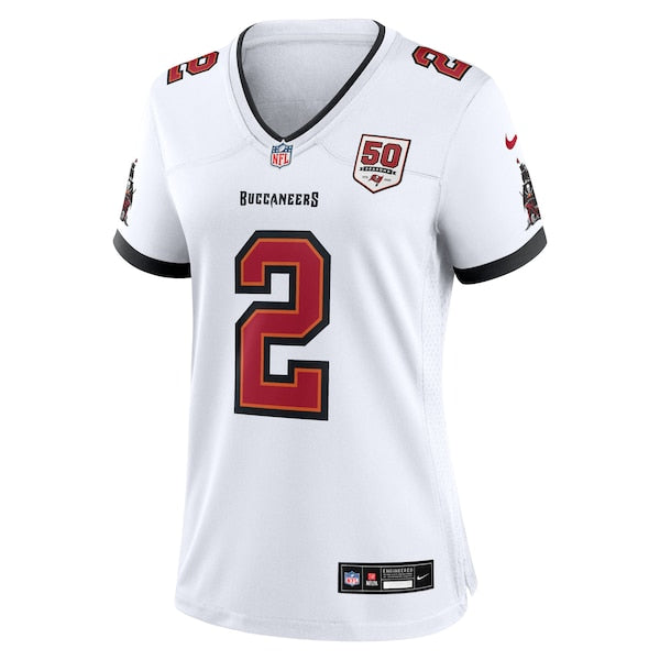 Emeka Egbuka Tampa Bay Buccaneers Nike Women's 50th Season Game Jersey - White/Red - Image 3