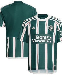 Manchester United adidas Youth 2023/24 Away Replica Jersey - Green