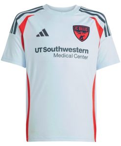 Alternative view of Petar Musa FC Dallas adidas Youth 2025 The Inferno Kit Replica Player Jersey - Light Blue