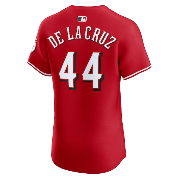Elly De La Cruz Cincinnati Reds Nike Alternate Elite Jersey - Red - Image 3