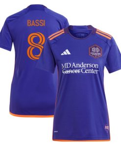 Amine Bassi Houston Dynamo FC adidas Women's 2024 Still Holdin' Replica Player Jersey?¨C Purple