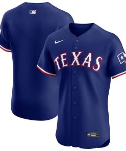 Alternative view of Texas Rangers Nike Alternate Vapor Premier Elite Patch Jersey - Royal