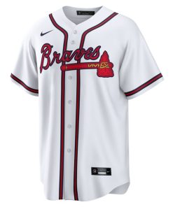 Alternative view of Spencer Strider Atlanta Braves Nike Youth Home Replica Jersey - White