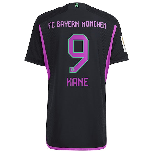 Harry Kane Bayern Munich adidas 2023/24 Away Authentic Player Jersey - Black/White - Image 4