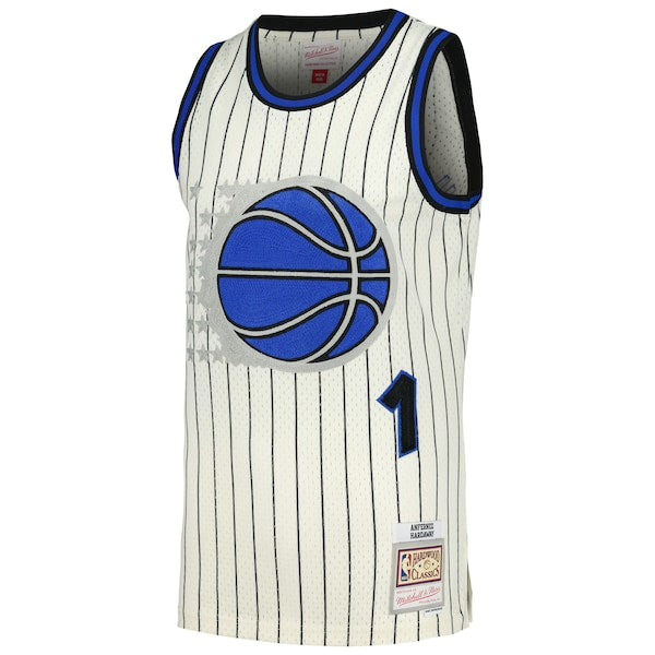 Penny Hardaway Orlando Magic Chainstitch Swingman Jersey - Cream - Image 2