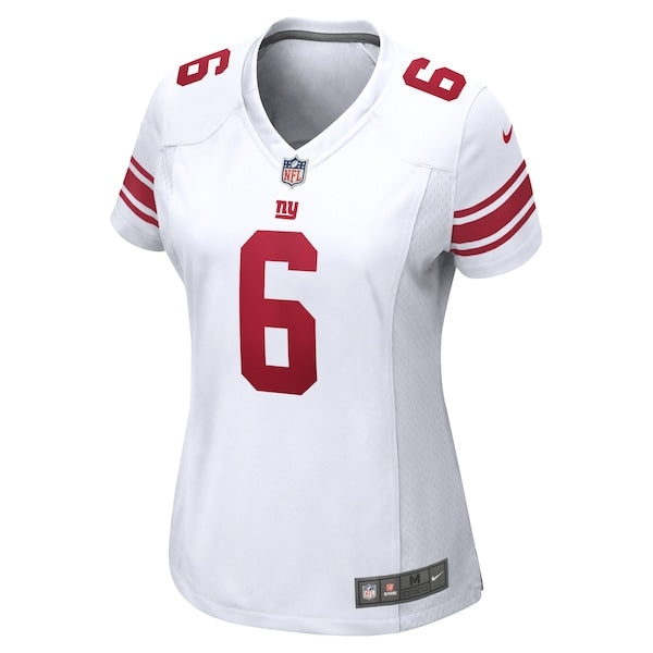 Jaxson Dart New York Giants Nike Women's Game Jersey - White/Royal - Image 3