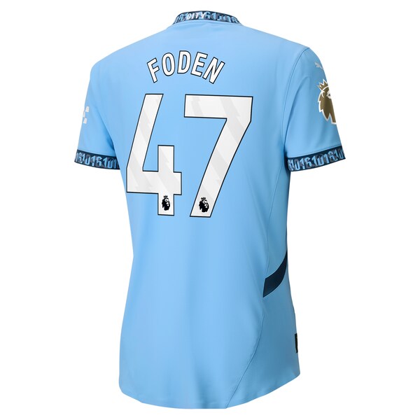 Phil Foden Manchester City Puma 2024/25 Home Authentic Player Jersey - Light Blue - Image 3