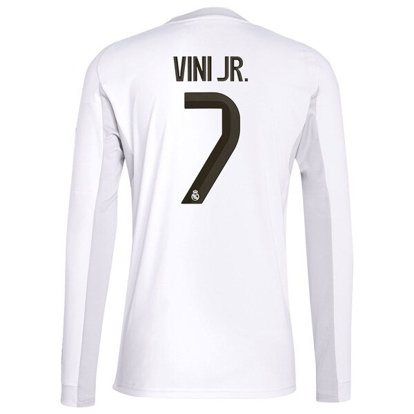 Vini Jr. Los Merengues adidas 2025/26 Home Replica Jersey - White/Blue - Image 6