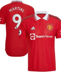 Anthony Martial Manchester United adidas 2022/23 Home Authentic Player Jersey - Red
