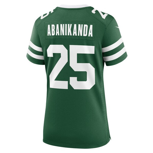 Israel Abanikanda New York Jets Nike Women's Team Game Jersey - Legacy Green - Image 4