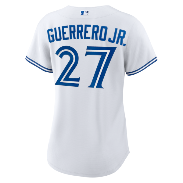 Vladimir Guerrero Jr. Toronto Blue Jays Nike Women's 2025 World Series Home Replica Player Jersey - White - Image 3