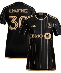 David Martinez LAFC adidas Women's 2024 Primary Replica Player Jersey - Black