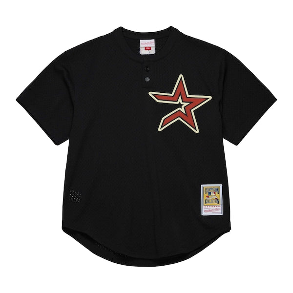 Craig Biggio Houston Astros Cooperstown Mesh Batting Practice Jersey - Black - Image 2
