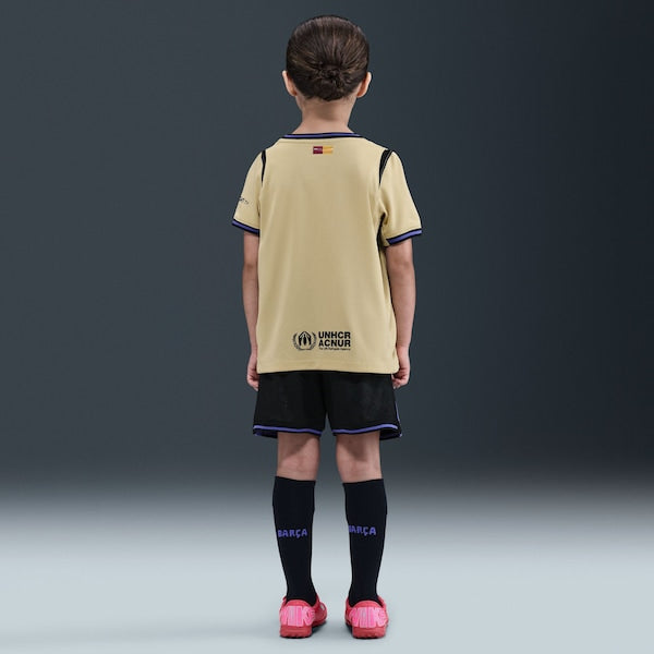 Barcelona Nike Youth 2025/26 Stadium Kit Set - Gold - Image 2