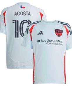 Luciano Acosta FC Dallas adidas Youth 2025 The Inferno Kit Replica Player Jersey - Light Blue