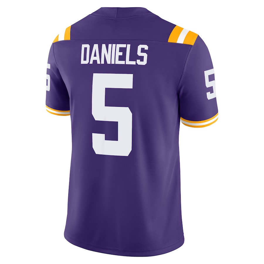 Men's Nike Jayden Daniels Purple LSU Tigers Player Game Jersey - Image 3