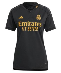 Alternative view of Luka Modric Los Merengues adidas Women's 2023/24 Third Replica Player Jersey - Black
