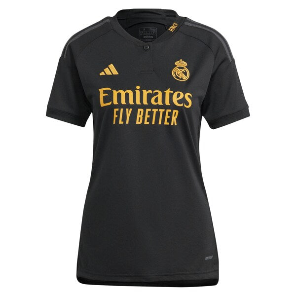 Vini Jr. Los Merengues adidas Women's 2023/24 Third Replica Player Jersey - Black - Image 2