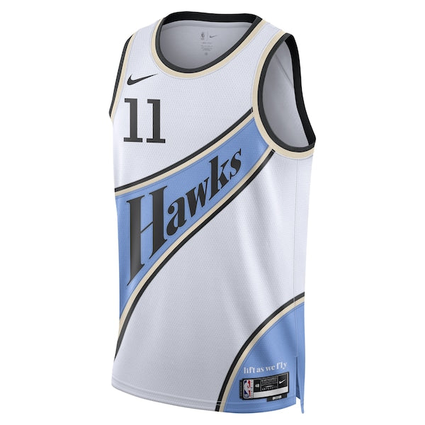 Trae Young Atlanta Hawks Nike Unisex 2024/25 Swingman Player Jersey - City Edition - White - Image 3
