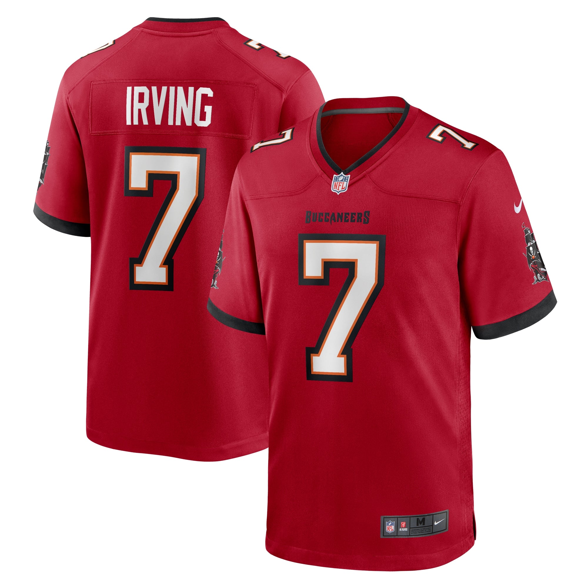 Bucky Irving Tampa Bay Buccaneers Nike Alternate Game Jersey - Orange/Red - Image 5