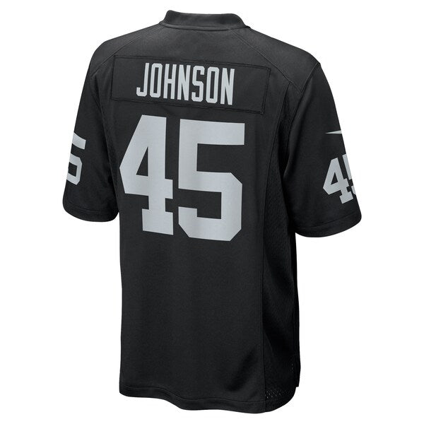 Jaquan Johnson Las Vegas Raiders Nike Game Player Jersey - Black - Image 3