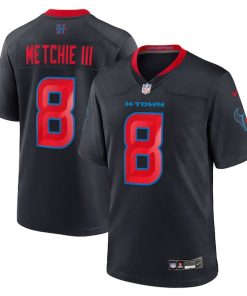 John Metchie III Houston Texans Nike 2nd Alternate Game Jersey -  Navy