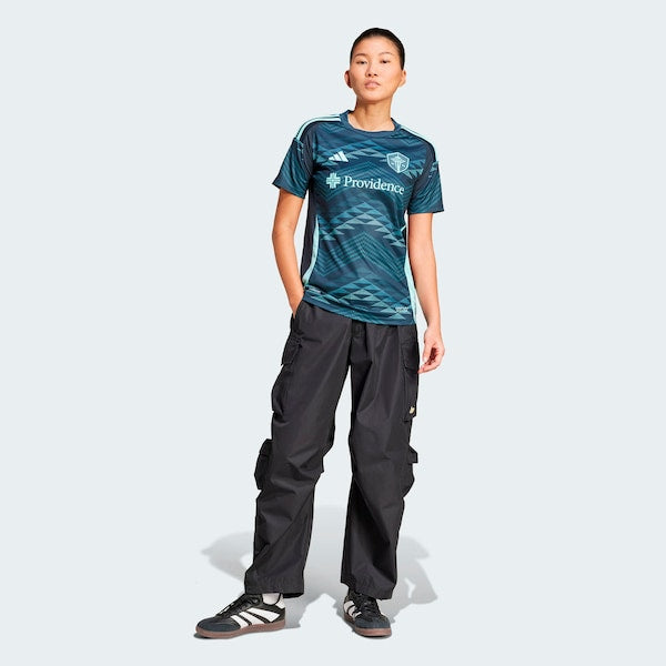 Seattle Sounders FC adidas Women's 2025 The Salish Sea Kit Replica Jersey - Blue - Image 2