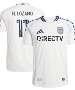 Hirving Lozano San Diego FC adidas 2025 Woven Into One Authentic Player Jersey - White