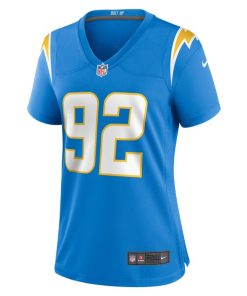 Alternative view of Andrew Farmer Los Angeles Chargers Nike Women's Team Game Jersey -  Powder Blue