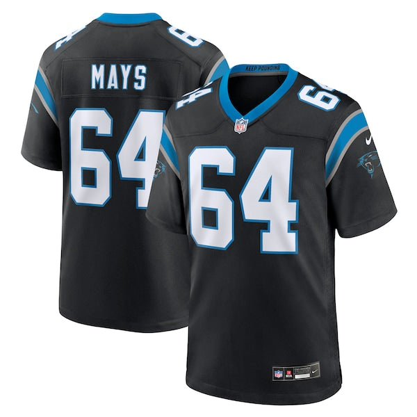 Cade Mays Carolina Panthers Nike Team Game Jersey - Black