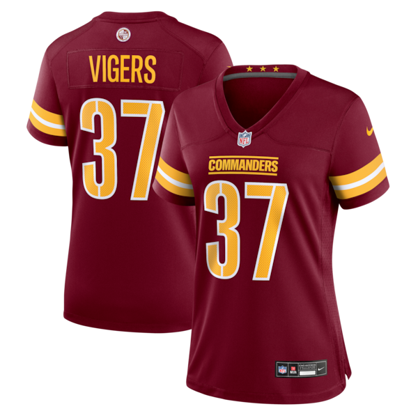 Car'lin Vigers Washington Commanders Nike Women's Team Game Jersey - Burgundy