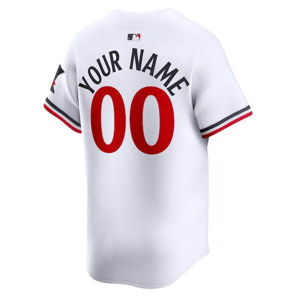 Minnesota Twins Nike Home Limited Custom Jersey - White - Image 3