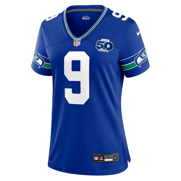 Kenneth Walker III Seattle Seahawks Nike Women's Alternate 2 50th Season Game Jersey - Royal/College Navy - Image 3