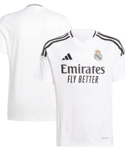 Alternative view of Los Merengues adidas Youth 2024/25 Home Replica Jersey - White