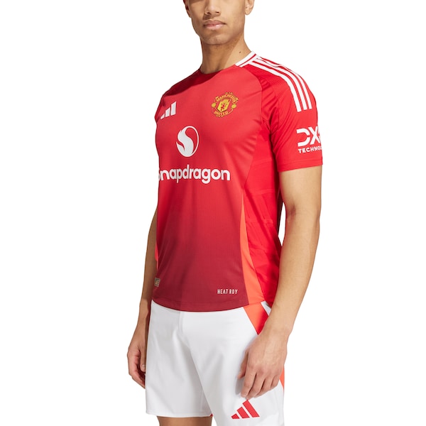 Manchester United adidas 2024/25 Home Authentic Patch Jersey - Red - Image 4