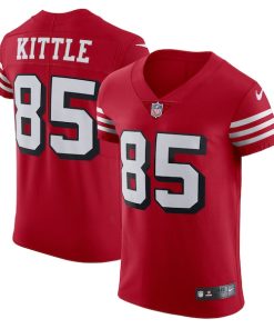 George Kittle San Francisco 49ers Nike Alternate Vapor Elite Jersey - Red/Scarlet/White