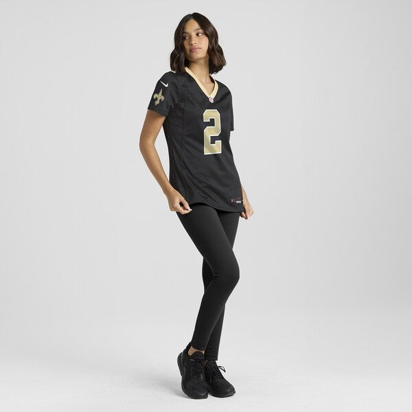 Spencer Rattler New Orleans Saints Nike Women's Team Game Jersey - Black - Image 4