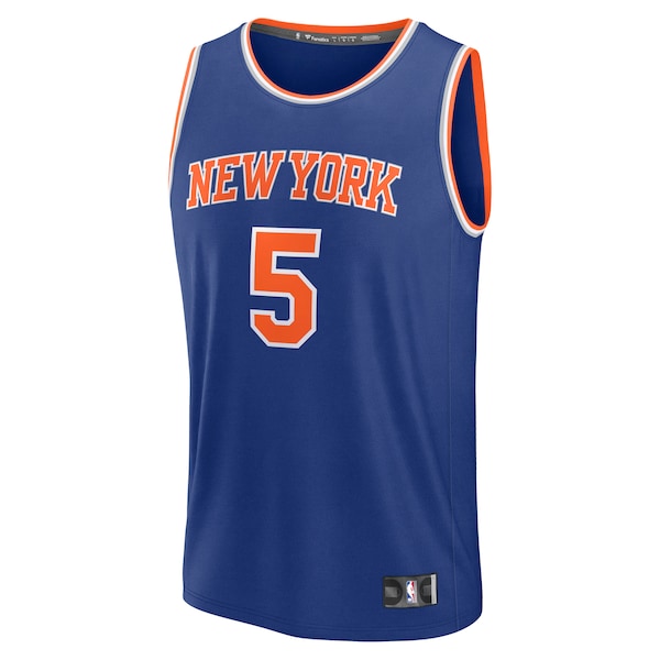 Precious Achiuwa New York Knicks Fast Break Replica Player Jersey - Icon Edition - Blue - Image 2
